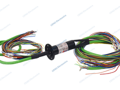 Bộ sưu tập điện miniature 250rpm Ethernet Slip Ring Capsule