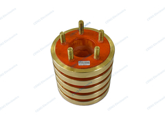 Carbon brush slip ring với 5 mạch 100A hiện tại và tùy chọn cho robot