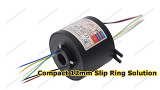 12mm Hollow Shaft Slip Ring for Reliable 360 Rotation