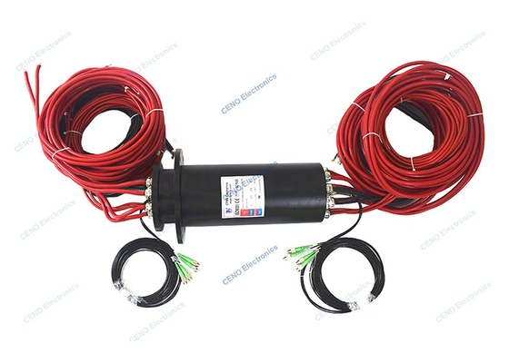 Khớp quay sợi quang 4 kênh Với nguồn tích hợp và tín hiệu 485