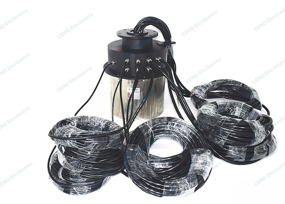Electric Power Bàn chải Carbon Vòng trượt IP65 Lắp đặt mặt bích tiếp xúc với kim loại quý