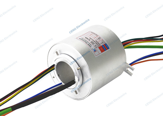 Vòng trượt Ethernet OEM / ODM Megabit Ethernet qua lỗ xoay điện kết hợp 50mm