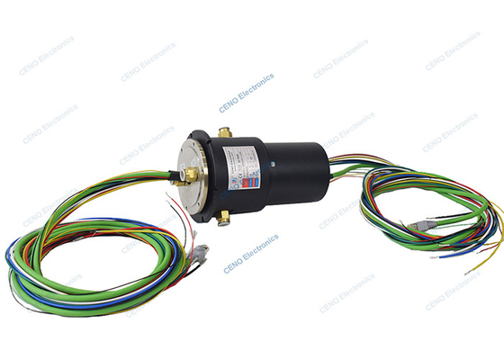 Liên minh quay khí nén 0 - 480V AC / DC với đầu nối điện / Vòng trượt tín hiệu Ethernet