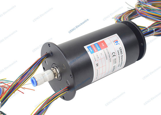 Tích hợp IP51 Pneumatic Rotary Union And Rotary Electric Signal Joint Slip Rings