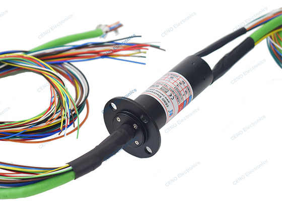 Bộ sưu tập điện miniature 250rpm Ethernet Slip Ring Capsule