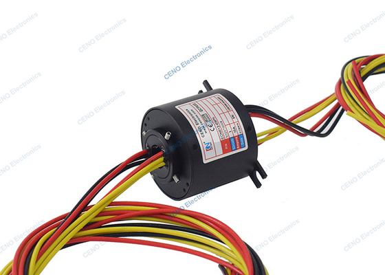 Thông qua lỗ dẫn điện slide vòng lắp ráp 300 rpm với vòng xoay điện năng lượng chung