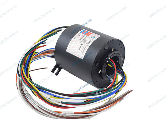 Thông qua lỗ điện dẫn thông qua vòng trượt thu thập với khớp quay điện