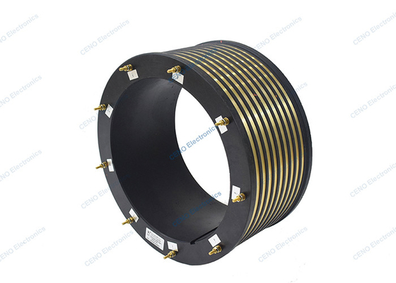 Điện Carbon bàn chải điện trượt vòng với thông qua khoan cho ngành công nghiệp
