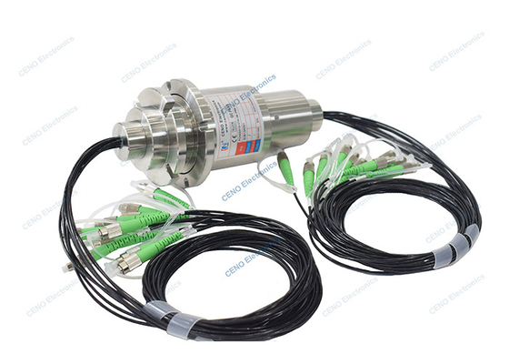 IP68 8 kênh loại sợi SM FC-APC Sợi quang nối quay FORJs Nhẫn trượt