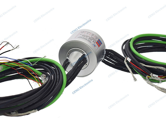 Vòng trượt nhiệt độ thấp với thông qua lỗ ID35mm RS422 tín hiệu Ethernet