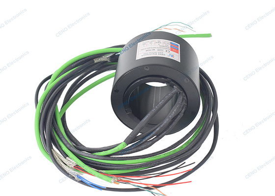 Thông qua lỗ chống nước vòng trượt và xoay điện và Ethernet nối tín hiệu