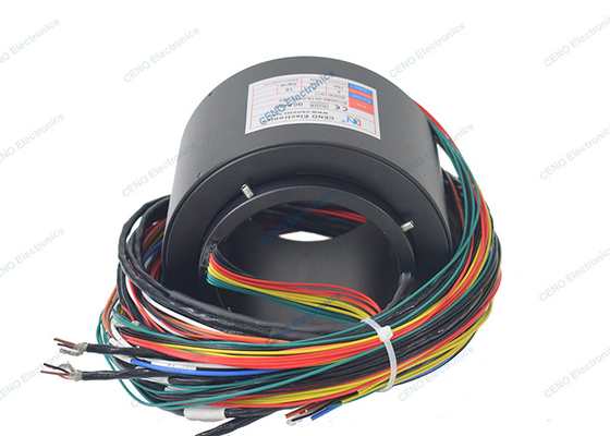 Industrial Conductive Slip Ring Collector Combine RS422 RS232 tín hiệu xoay