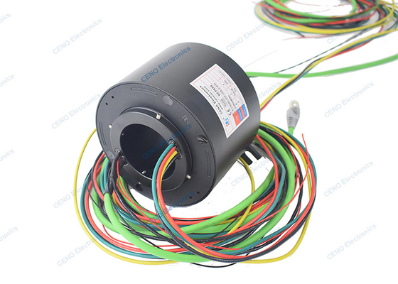 Ethernet Signal Slip Ring với hệ thống Profi-net RS232 & Through Bore For Power