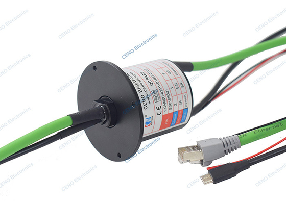 Vòng trượt tín hiệu USB 2.0 với 1000M Gigabit Ethernet và điện năng