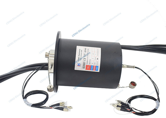4 kênh SM MM Sợi quang Rotary Joint Slip Ring với FORJs cho robot