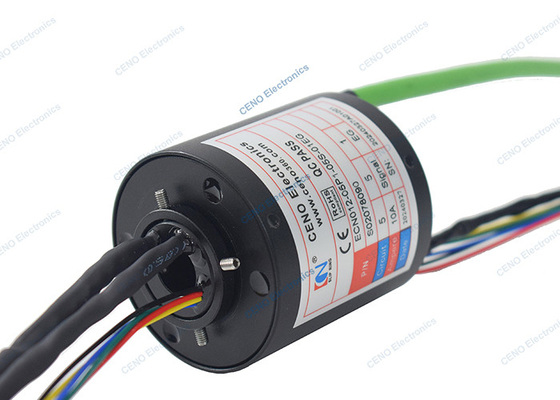 Vòng trượt nhiệt độ thấp với tín hiệu Gigabit Ethernet và thông qua lỗ