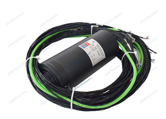 Gigabit Ethernet Signal Slip Ring với Vật liệu vàng sang vàng cho CCTV