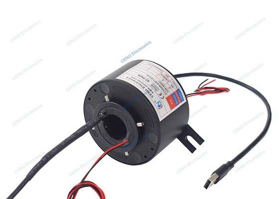 Vòng trượt tín hiệu USB 2.0 với lỗ thông qua 25mm cho máy mô phỏng chuyển động