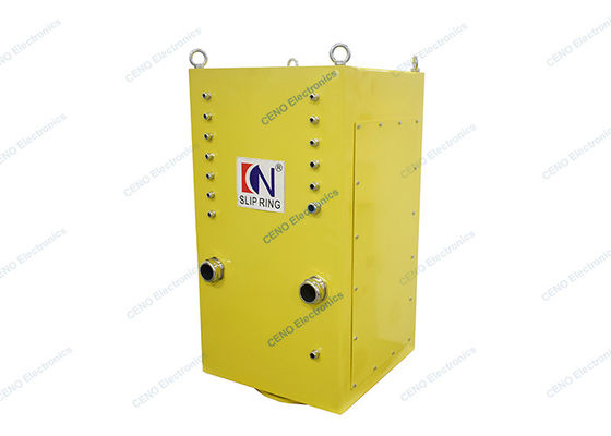 High Current Carbon Brush Slip Ring với tín hiệu Ethernet cho máy móc cảng