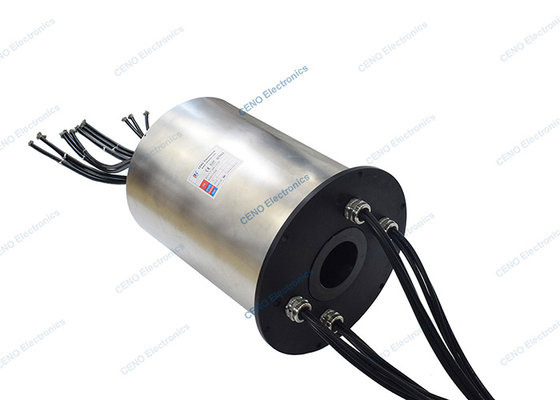 Thiết bị hàng hải Lực lượng lớn Carbon Brush Slip Ring với Through Hole và 60% độ ẩm RH