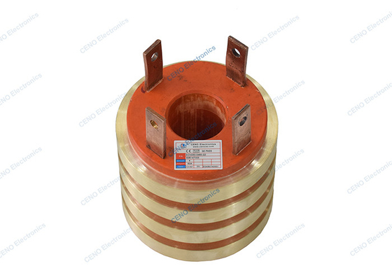 Thông qua Bore Carbon Brush Slip Ring với 60A hiện tại cho máy móc kỹ thuật