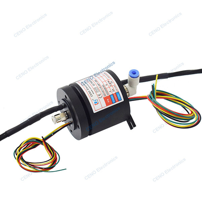 Tích hợp Pneumatic Rotary Union Combine Conductive xoay với tín hiệu Encoder