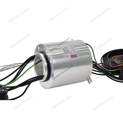 Vòng trượt chống nước với 15 mạch tín hiệu Ethernet điện năng và đầu nối điện quay