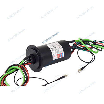 Nhiệt độ thấp tích hợp FORJs Slip Ring với Fiber Optic Rotary Joint & Ethernet