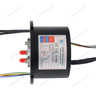 Tích hợp RS422 Signal & RF Slip Ring với Radio Frequency Rotary Joint For Radar