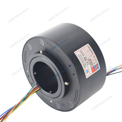 Through Hole Slip Ring with Inner Bore and optional Electric Power Rotary Joint