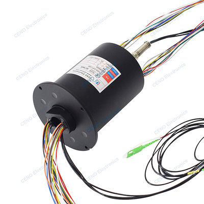 Tích hợp FORJs Slip Ring với điện năng và 3 sợi quang quay chung
