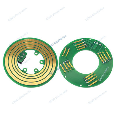 Vòng trượt bánh kếp kiểu PCB 38mm với nguồn điện và tín hiệu CAN cho robot