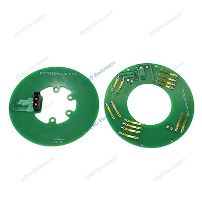 Vòng trượt bánh kếp kiểu PCB với nguồn điện & tín hiệu CAN cho robot