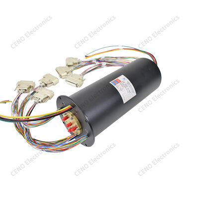 Multi-channel Slip Ring for 360° continuous rotation without wire twisting