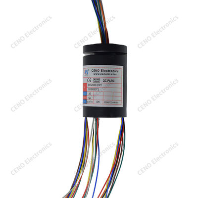 Flange Capsule Slip Ring với 25 mạch 5A cho Robot Articulation và Compact Pan Tilt