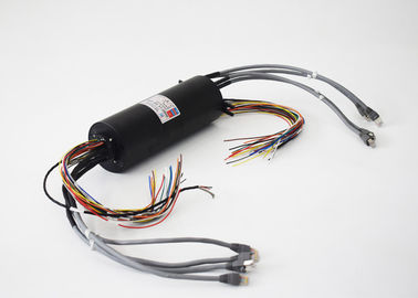 Ethernet Tín hiệu quay khớp Ernet Trượt vòng kết nối RJ45 với kết nối cáp Cat