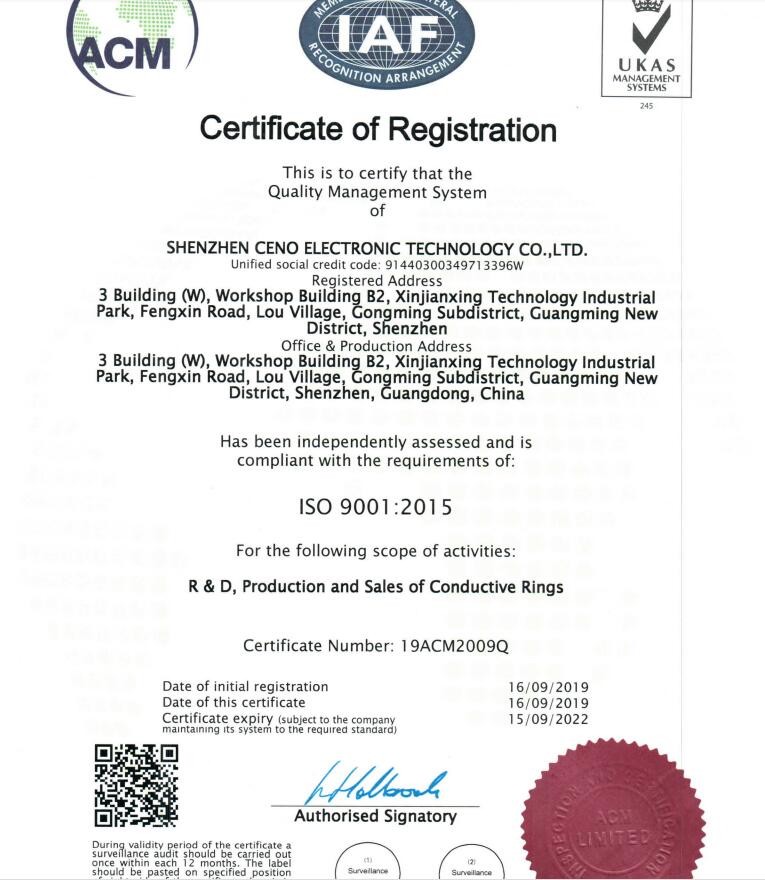 Trung Quốc CENO Electronics Technology Co.,Ltd Chứng chỉ